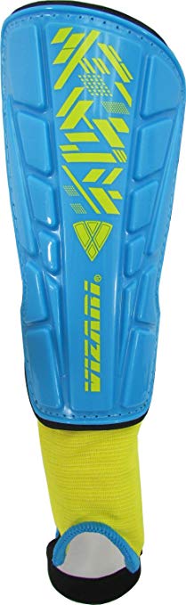 Vizari Malaga Soccer Shin Guards for Kids | Soccer Gear for Boys Girls | Protective Soccer Equipment | Adjustable Straps