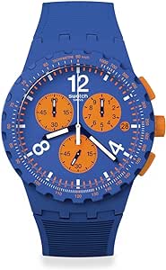 Swatch Unisex Casual Blue Watch Plastic Quartz Primarily Blue