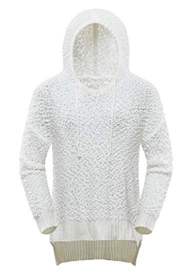 FOROLAV Women's Long Sleeve Popcorn Sweater Hoodie