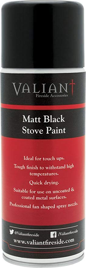 Valiant FIR170 Stove Paint - Matt Black