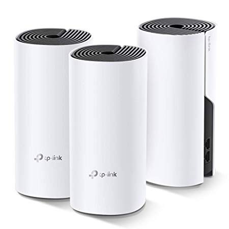 TP-Link (Deco M4) AC1200 Whole Home Mesh WiFi System – Seamless Roaming, Dynamic Backhaul, Adaptive Routing, Parental Control, Works with Amazon Alexa, Up to 5,500 sq. ft. Coverage (3-Pack)