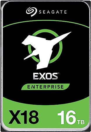 Seagate Exos X18 ST16000NM004J 16 TB Hard Drive - Internal - SAS (12Gb/s SAS) - Video Surveillance System, Storage System Device Supported - 7200rpm