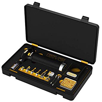 LEXIVON Butane Torch Multi-Function Kit | Premium Self-Igniting Soldering Station with Adjustable Flame | Pro Grade 125-Watt Equivalent (LX-771)