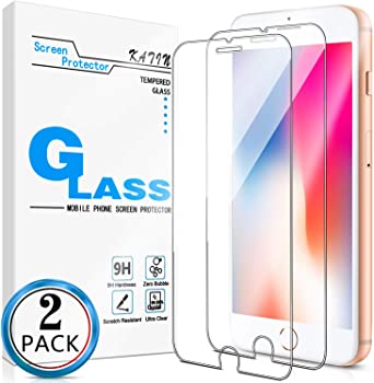 KATIN iPhone SE 2020 Screen Protector - [2-Pack] Tempered Glass for Apple iPhone SE 2020, iPhone 8, iPhone 7, iPhone 6S, iPhone 6 (4.7-inch) Bubble Free, Easy to Install with Lifetime Replacement Warranty