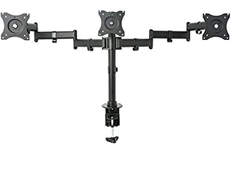 Triple Monitor Adjustable Mount / Articulating Stand for 3 LCD Screens upto 27" (STAND-V003M)