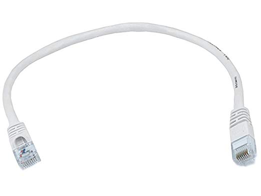 Monoprice 1FT 24AWG Cat6 550MHz UTP Ethernet Bare Copper Network Cable - White