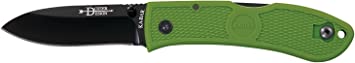 KA-BAR 4062KG Dozier Folding Hunter-Kelly Green Black Pocket Clip, Straight Edge