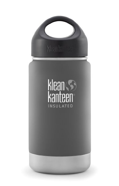 Klean Kanteen 12-Ounce Wide Insulated Stainless Steel Bottle With Loop Cap