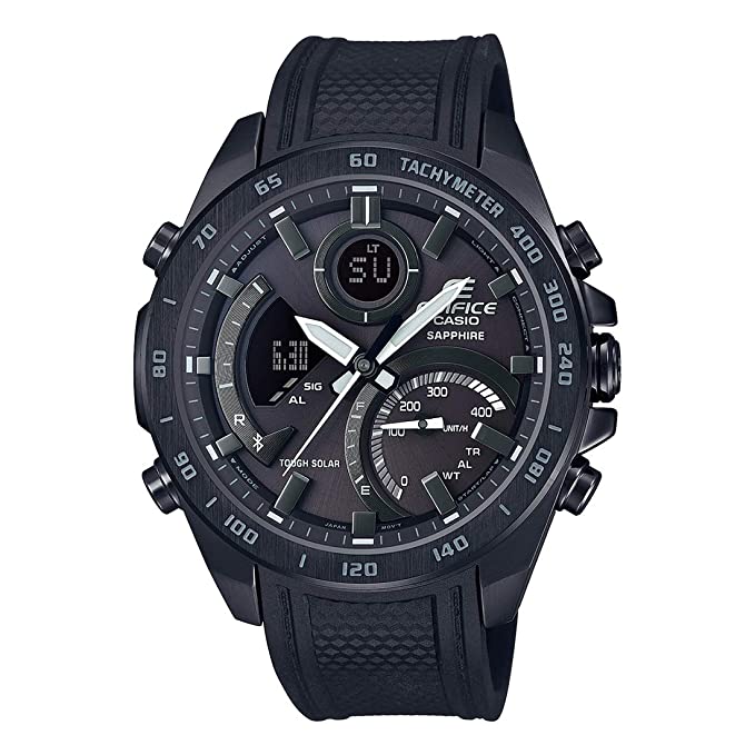 Casio Analog-Digital Black Dial Men's Watch-ECB-900PB-1ADR (EX515)