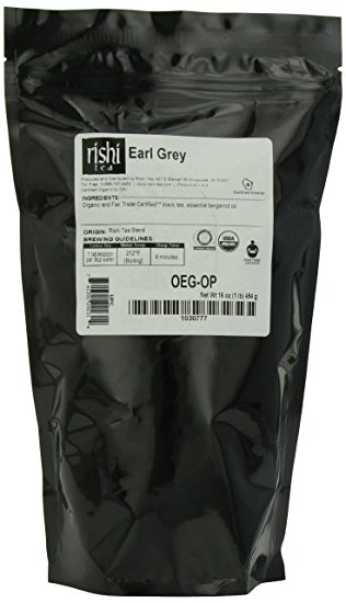 Rishi Tea Organic Earl Grey Loose Leaf Tea, 1 Pound Bag