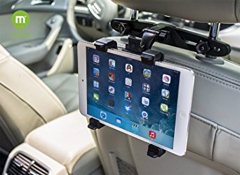 Mfeel Universal Car Back Seat Headrest Mount Holder Table Mount Holder with 360 Degree Adjustable Rotating Travel Kit for Apple Ipad 2/3/4 Tablet Pc GPS (Black)