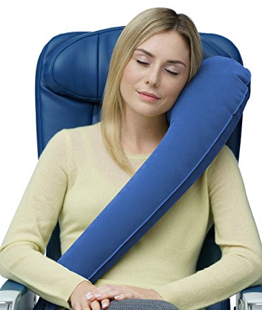 Travelrest Ultimate Travel Pillow/Neck Pillow - Ergonomic & Adjustable - Best Accessory For Airplane, Auto, Bus, Train, Office Napping, Camping, Wheelchairs (Rolls Up Small) (2-Year Warranty)