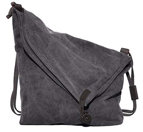 Hobo Bag, Coofit Cross Body Bag for Women Canvas Bag Messenger Bag Handbags for Ladies (Grey 1)