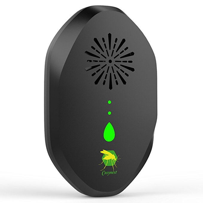 Cosynest Ultrasonic mouse Repellent for Pest Control, 3 in 1 Electronic Mosquito Repeller Plug-in get rid of Mice, Mosquitoes, Roaches, Bugs, Ants, Spiders, Rats, Fleas, Rodents and Insects -Black
