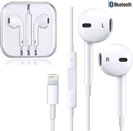 Earphone In Ear Headphone with Mic Earbuds Wired Headset with Remote Control Stereo Noise Canceling Compatible with iPhone X 8/7 /7Plus(Bluetooth Connectivity)