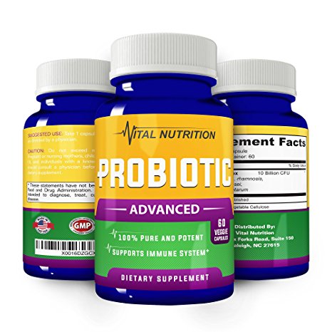 ADVANCED PROBIOTICS Optimized for Maximum Effectiveness –2 Month Supply – Dependable Results – Order Risk Free