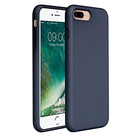 iPhone 8 Plus Silicone Case, iPhone 7 Plus Silicone Case Miracase Silicone Gel Rubber Full Body Protection Shockproof Cover Case Drop Protection for Apple iPhone 7 Plus/ iPhone 8 Plus(5.5")