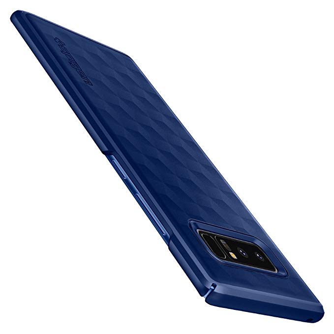 Samsung Galaxy Note 8 Case, Spigen® [Thin Fit] Galaxy Note 8 Case with Premium Matte Finish Coating for Galaxy Note 8 (2017) - Deepsea Blue - 587CS22054