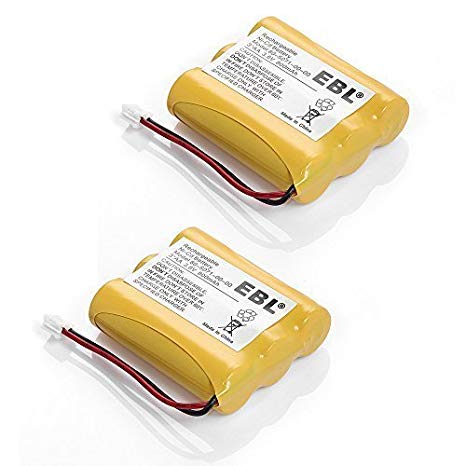 EBL 2 Packs 3.6V 800mAh Cordless Phone Battery Replacement for Vtech