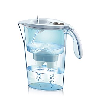 Laica Stream Water Filter Pitcher with Bi-flux MineralBalance Filter System, J406H White