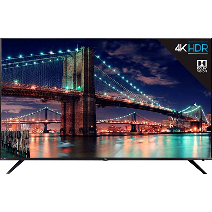 TCL 65R615 65-Inch 4K Ultra HD Roku Smart LED TV Dolby Vision HDR (2018 Model)