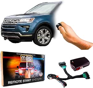 MPC Complete Plug-n-Play OEM Remote Activated Remote Start Kit Compatible with Ford Explorer 2016-2019 - Push-to-Start ONLY - Firmware Preloaded