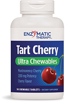 Enzymatic Therapy Tart Cherry Ultra Chewable Tablets, 90 Count