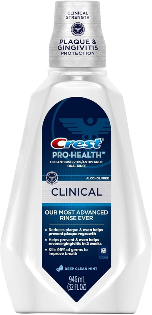 Crest Pro Health Clinical Cpc Antigingivitis/Antiplaque Deep Clean Mint Rinse 946 Ml