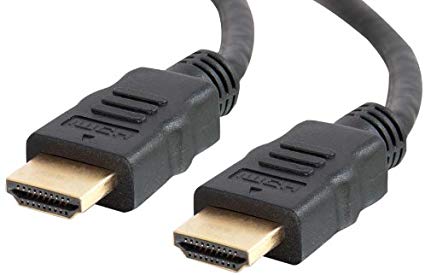 C2G 56781 4K UHD High Speed HDMI Cable (60Hz) with Ethernet for 4K Devices, TVs, Laptops, and Chromebooks, Black (1 Foot, 0.3 Meters)