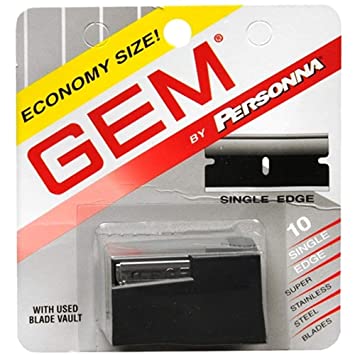 Gem Super Stainless Steel Single Edge Blades 10 Each (Pack of 2)