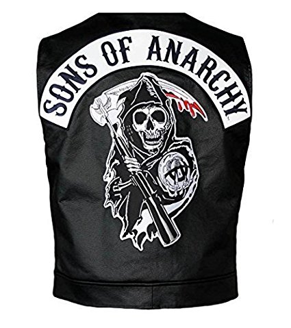 Sons Of Anarchy Official Vest with Patches Officially Licensed Jax Teller Samcro- Size Large