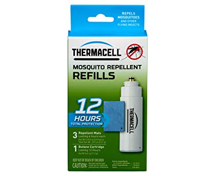 Thermacell R-1 Mosquito Repeller Refill, 12 Hour Pack (3 Repellent Mats and 1 Fuel Cartridge)