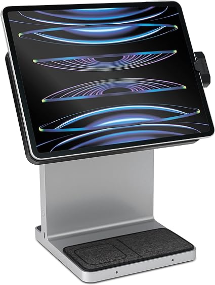 Kensington StudioDock iPad Pro Docking Station Stand - Adjustable Tablet Holder for iPad Pro 12.9 (2018/2020/2022) Magnetic Connection - Rapid iPad, iPhone and AirPod Charging (K39160WW)