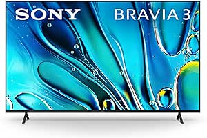 Sony 65 Inch 4K Ultra HD TV BRAVIA 3 LED Smart Google TV with Dolby Vision HDR and Exclusive Features for Playstation®5 (K-65S30), 2024 Model