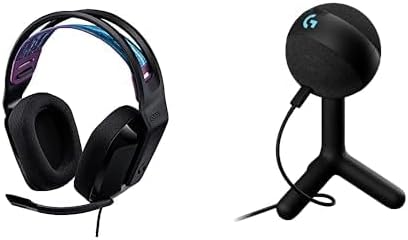 Logitech G335 Wired Gaming Headset   Yeti Orb RGB Gaming Microphone with LIGHTSYNC, USB Mic - Black