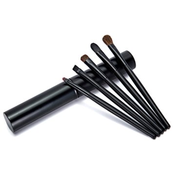 Aisxle 5 Piece Eye Makeup Brush Kit - Beauty and Travel Set - All In One - Soft Bristles and Easy to Carry - Easy to Use - Professional Eyeshadow Brush Makeup Kit - Full Set of Eye Brushes Whenever You Need Them - Perfect for Smokey Eye and More - Satisfaction Guaranteed