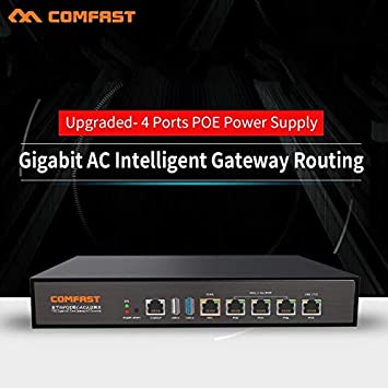 2019 Comfast CF-AC101 Full Gigabit AC   POE Switch Gateway Routing Multi WAN Load Balance 4 Port poe WiFi Project AC WiFi Router