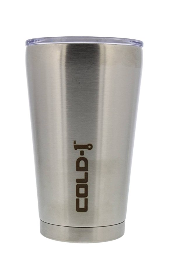 Reduce Cold-1 16oz Tumbler - Vacuum Insulated Stainless Steel Sweat Proof Travel Tumbler Fits Most Cup Holders