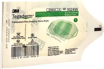 3M Tegaderm Transparent Film Dressing, 2 3/8 x 2 3/4 Inch - 1/Pack of 20