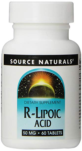 Source Naturals R-Lipoic Acid 50mg, 60 Tablets