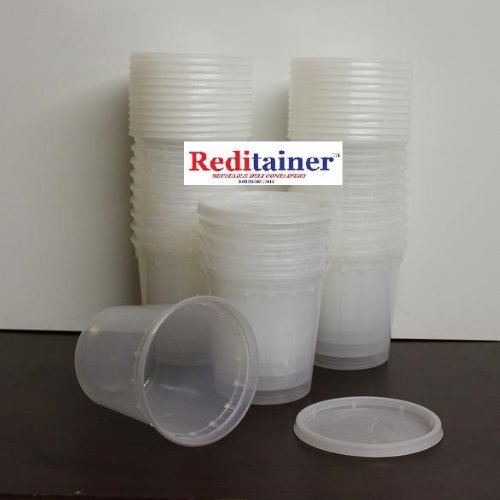 Reditainer 24 oz. Deli Food Containers w/ Lids - Pack of 30 - Food Storage