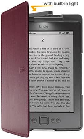 Amazon Kindle Lighted Leather Cover, Wine Purple (for Kindle 5th Generation, 2012 model - does not fit current Kindle, Paperwhite, Touch, or Keyboard)