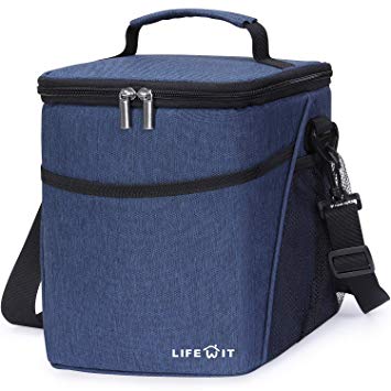 Lifewit Insulated Lunch Box Lunch Bag for Adults Men Women, 9L (12-Can) Soft Cooler Bag, Water-Resistant Leakproof Thermal Bento Bag for Work/School/Picnic, Blue