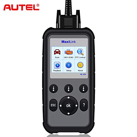 Autel MaxiLink ML629 CAN OBD2 Scanner Code Reader  ABS/SRS/Engine/Transmission Diagnostic Scan Tool, Turns Off Engine Light (MIL) and ABS/SRS Warning Lights, Upgraded Version of ML619 Scan Tool