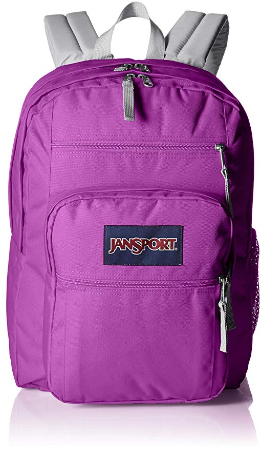 JanSport Unisex Big Student Purple Plum Backpack