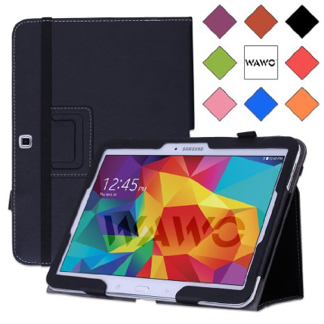 WAWO Samsung Galaxy Tab 4 101 Inch Tablet Smart Cover Creative Folio Case Black