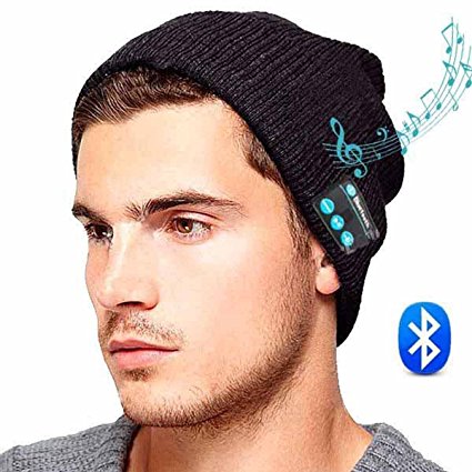 ULTRICS® Bluetooth Headset Hat - Wireless Bluetooth Music Beanie Hat with Stereo Speaker Headphones, Micro Phone, Hands free to receive calls & music control for all smartphone and smart devices.