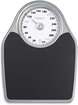 Thinner Extra-Large Dial Analog Precision Bathroom Scale, Analog Bath Scale, Measures Weight Up to 330 Lbs.