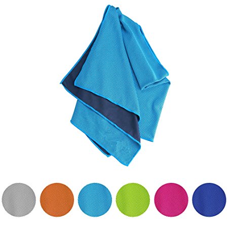 Evaporative Cooling Towel, Vancle Snap Cooling Towels for Sports and Fitness in Hot Environment