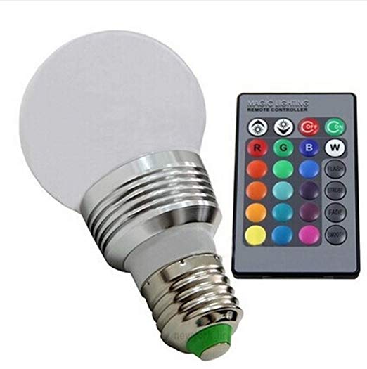 LingStar Retro LED Color Changing Light Bulb with Remote Control Flash or Strobe Mode Energy Saving Lamps